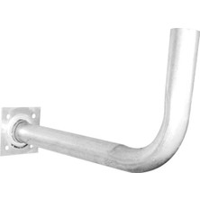 OEM 80 Cm Çanak İçin L Ayak 90 Derece (Kıvrık Boru 40-22)