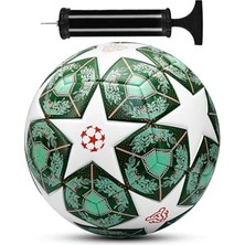 Odea Fesyonel Futbol Topu 2025 Şampiyonlar Ligi Pompalı Sert Zen Halı Saha Futbol Topu No5 Yeşil 555