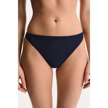 Penti Lacivert Hailey Minimal Dokulu Orta Bel Bikini Altı