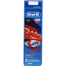Oral-B Cars Çocuk Diş Fırçası Yedek Başlığı 2'li Orta Sertlikte Fırça Kılı ile Renkli