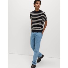 Marks & Spencer Pamuk Karışımlı Çizgili T-Shirt