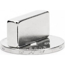 Epilons 50 Adet 20x10x5 Mm Neodyum Magnet N35 Güçlü Mıknatıs Köşeli Ve Dayanıklı Nikel Kaplama