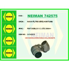 Bescher Mixdepo Ha Filtre Giriş Hortumu Fiat Doblo I 1.3 Jtd 2004 -