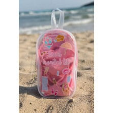 Ecrou Şeffaf Pvc Plaj Konsepti Baskılı Islak Bikini Çantası