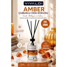 Vivaldi Home Amber Çiçeği Çubuklu Oda Kokusu 100 ml | Kalıcı & Şık Ortam Kokusu