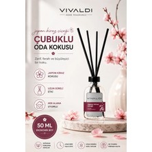 Japon Kiraz Çiçeği Çubuklu Oda Kokusu Esansiyel Uçucu Yağ 50ml