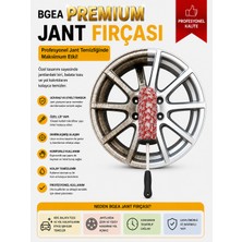 Bgea Premium Yumuşak Uçlu Jant ve Detay Temizlik Fırçası Premium Kalite Mikrofiber