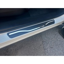 ExpoTürk Mercedes A-Class W169  Kapı Eşiği V-Line Krom+Karbon  2008-2014  4 Prç
