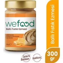 Wefood Şekersiz Ham Ballı Fıstık Ezmesi 300 gr (Fıstık Parçacıklı) 8682392174020