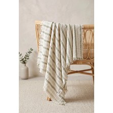 Hamur Çift Katlı Müslin Bebek Pike Örtü Yenidoğan Battaniyesi 85X95 cm Bebek Pikesi Puset Örtüsü Haki