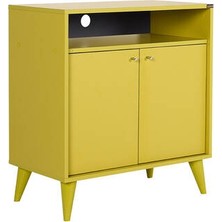 Adore Mobilya London Çok Amaçlı Dolap - Yeşil 73X79X42 cm (Gxyxd)