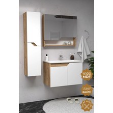 Teta Home Napoli 65 Cm Mdf Banyo Dolabı Seti + Boy Dolabı