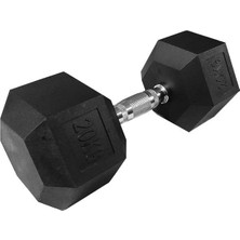 Avessa Hex 20 kg Siyah Olimpik Dambıl Standart Ağırlık ve Dayanıklı Materyal ile Güçlü Performans