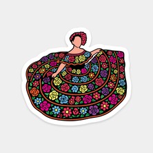 Flamenk Dansçı Kadın Sticker