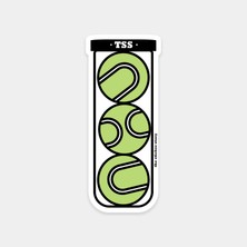 Tenis Topu Tüpü Sticker