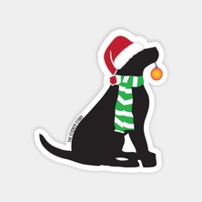 Noel Kedisi Yılbaşı Sticker