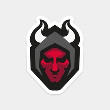 Karanlık Tarafın Simgesi Şeytan Sticker