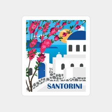 Santorini Evi Sticker