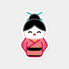 Küçük Geisha Sticker