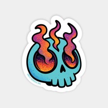 Alevli Kuru Kafa Sticker