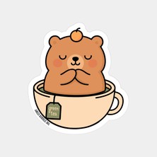 Cozy Time Yeşil Çay Sticker