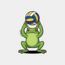Kurbağa Prens Voleybol Sticker