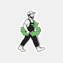 Geri Dönüşüm Yürüyüşü Sticker