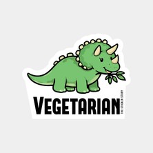 Vejeteryan Dino Sticker