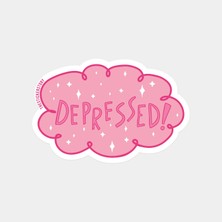 Bulutlarda Depresyon Sticker