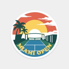 Miami Open Gün Batımı Sticker