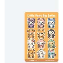 Little Paws Big Smiles Sticker Sheet