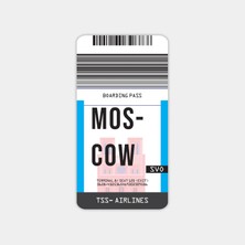 Moscow Ticket Sticker