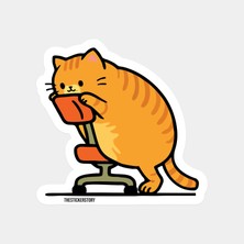 Obur Kedi Sticker
