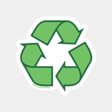 Yeşil Geri Dönüşüm Sticker