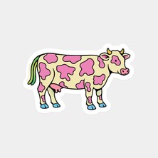 Ütopik Inek Sticker