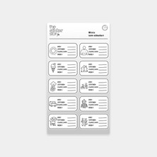 Iconlu Minis Isim Etiketleri