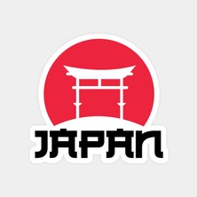 Japon Tapınağı Sticker