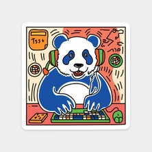 Panda Gamer Sticker
