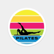 Renkli Pilates Günü Sticker