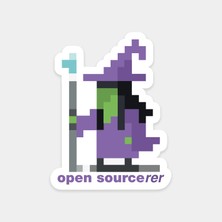 Pixel  Yazılımcı Büyücü Sticker