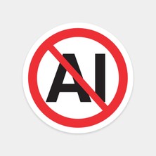 Yapay Zekâ Yasak Sticker