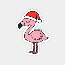 Flamingo Yılbaşı Sticker