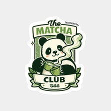 Panda Matcha Kulübü Sticker