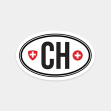 Isviçre Ch Sticker