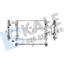 Kale Mixdepo Motor Su Radyatoru Land Rover Discovery L550 L462 Range Rover Evoque L538