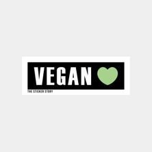 Vegan Kalp Ben Sticker