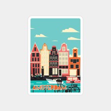 Amsterdam Şehri Sticker