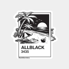 Sadece Siyah Renk Kodu Sticker