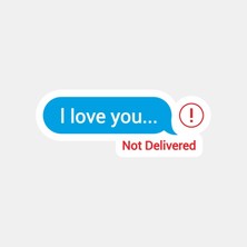 Seni Seviyorum Mesajınız Gönderilemedi Sticker