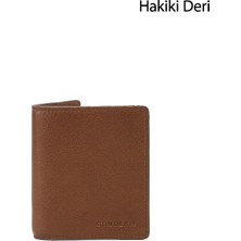 Gönderi(r) Erkek Taba  Hakiki Deri Dikey Cüzdan